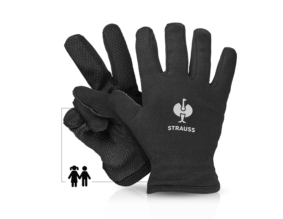 Doplnky: Detské zimné rukavice e.s. Fleece Comfort + čierna
