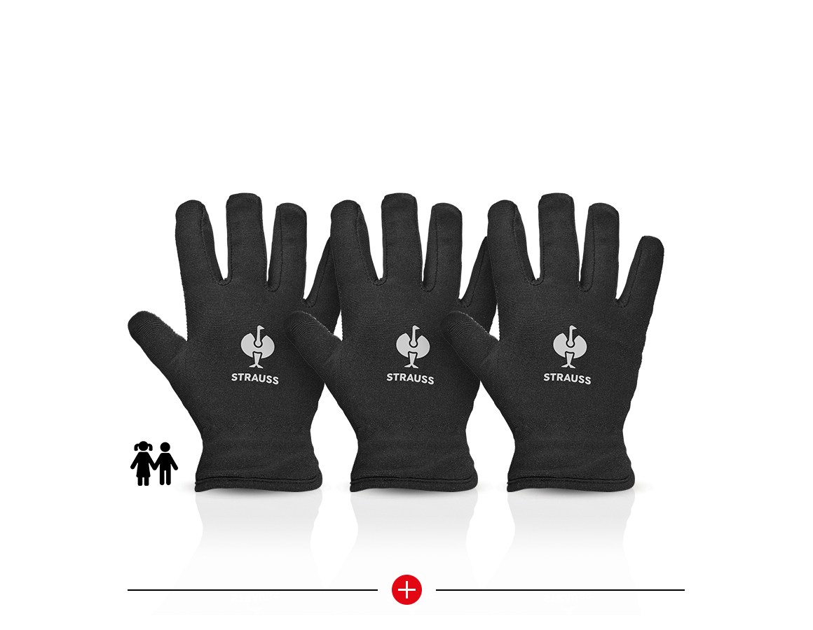 Oblečenie: 3 za 2 Detské zimné rukavice e.s. Fleece Comfort + čierna