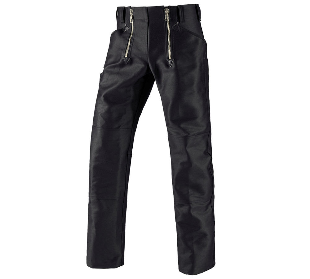 Pracovné nohavice: Cechové nohavice e.s. Doppelpilot, bez rozšírenia + čierna