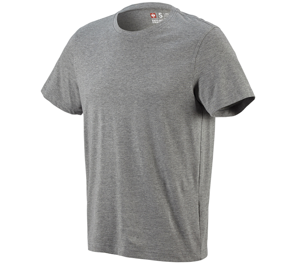 Tričká, pulóvre a košele: Tričko e.s. cotton + sivá melírovaná