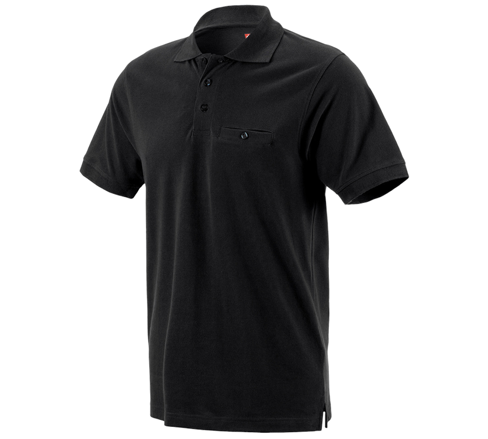 Témy: Polo tričko e.s. cotton pocket + čierna