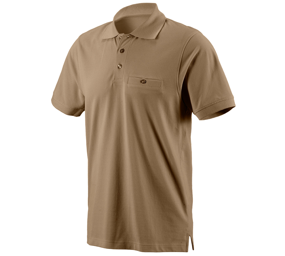 Tričká, pulóvre a košele: Polo tričko e.s. cotton pocket + kaki