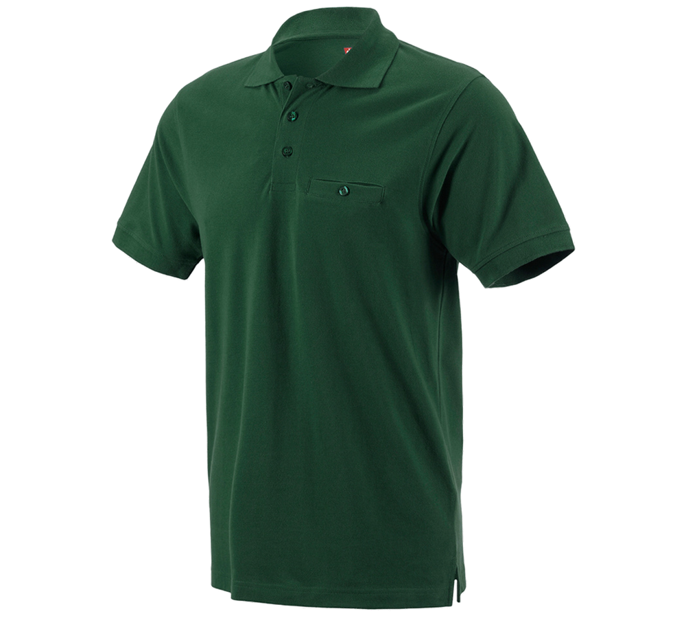 Témy: Polo tričko e.s. cotton pocket + zelená