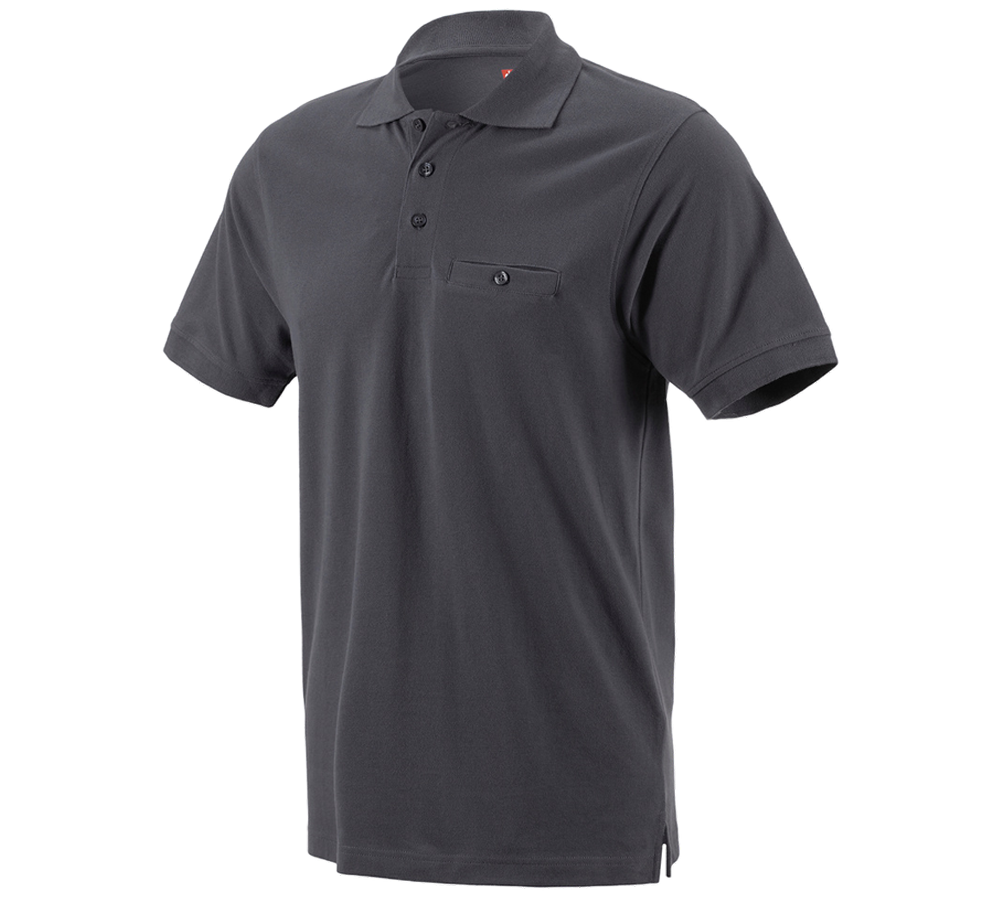 Tričká, pulóvre a košele: Polo tričko e.s. cotton pocket + antracitová