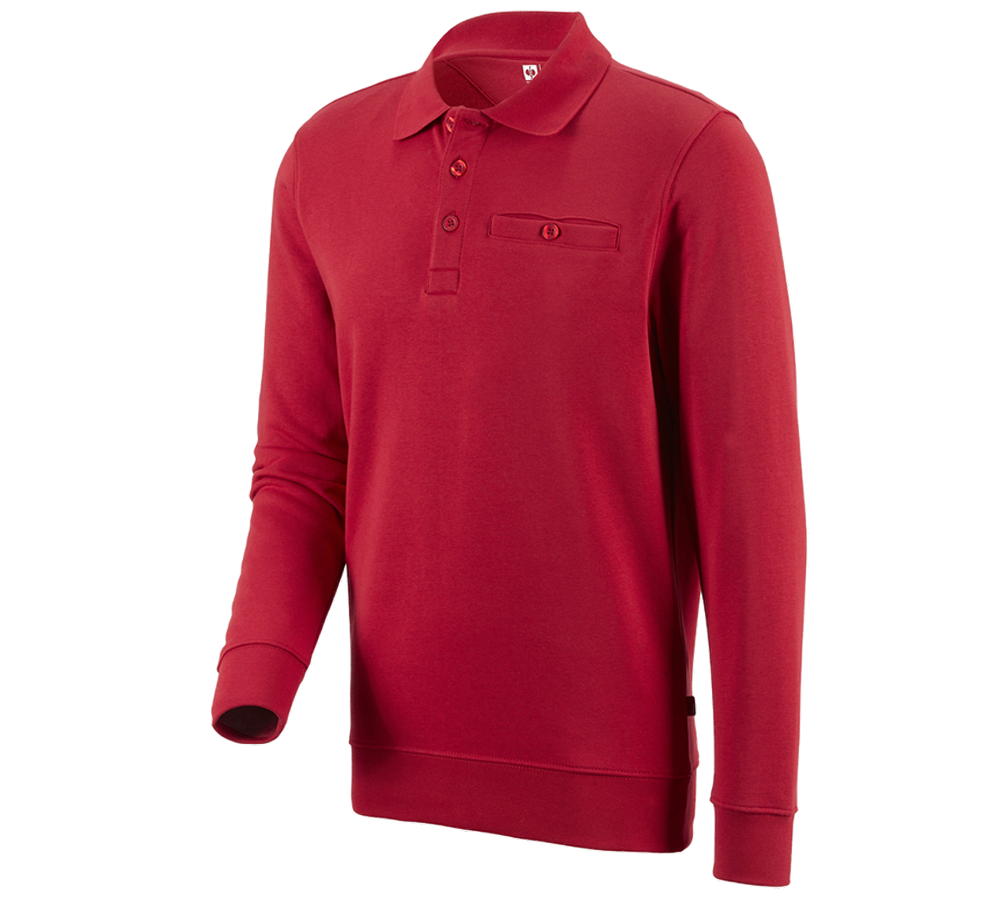 Tričká, pulóvre a košele: Mikina e.s. poly cotton Pocket + červená