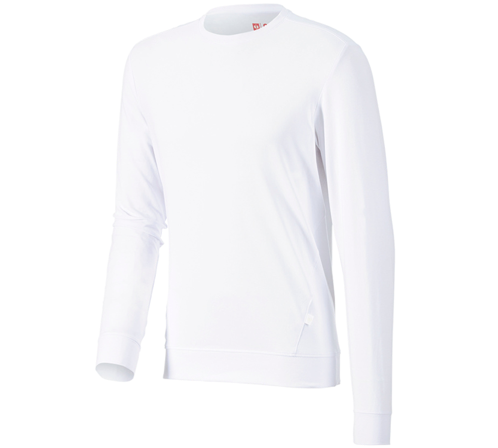 Tričká, pulóvre a košele: Tričko s dlhým rukávom e.s. cotton stretch + biela