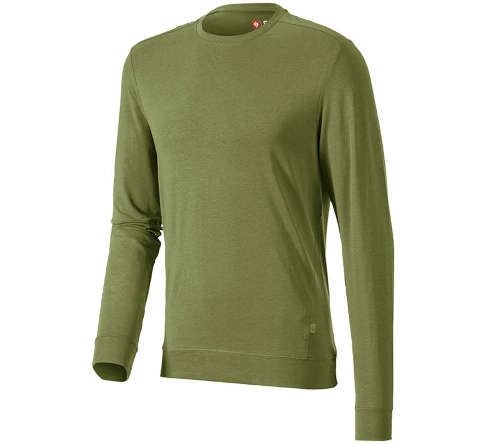 Tričká, pulóvre a košele: Tričko s dlhým rukávom e.s. cotton stretch + lesná