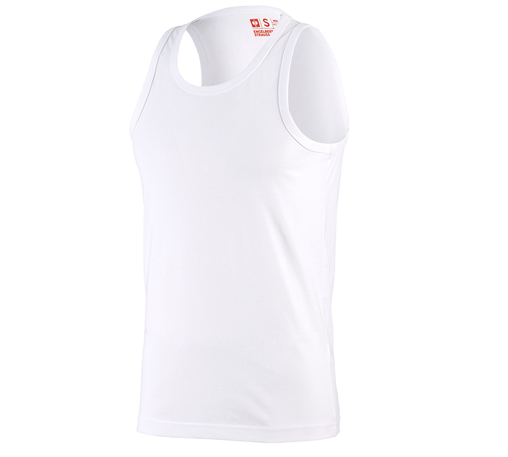 Tričká, pulóvre a košele: Atletické tričko e.s. cotton + biela