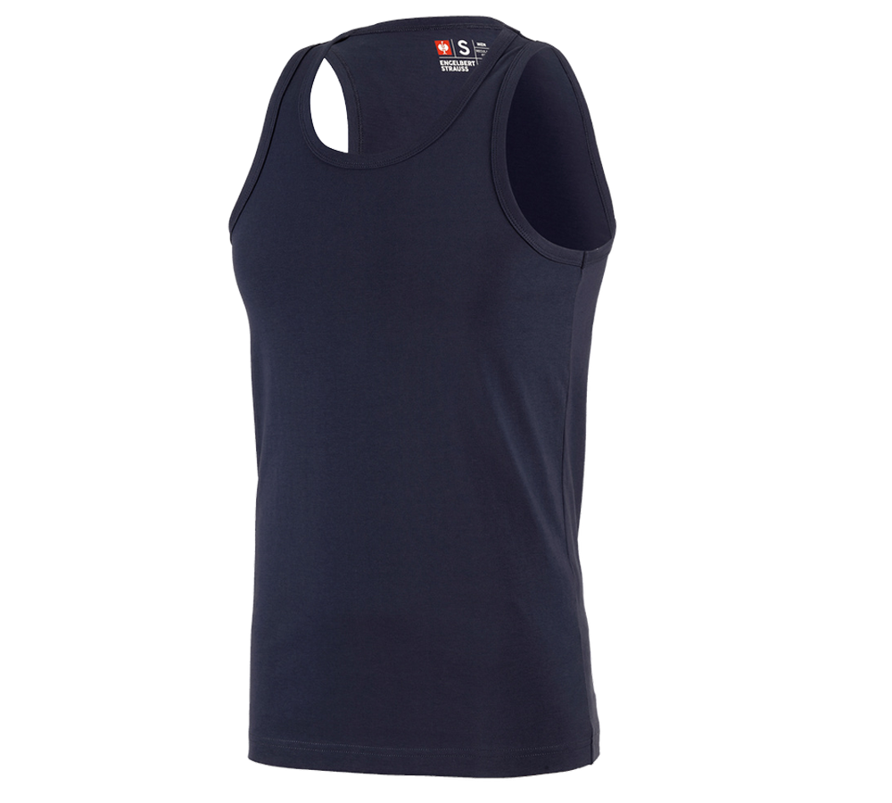 Tričká, pulóvre a košele: Atletické tričko e.s. cotton + tmavomodrá