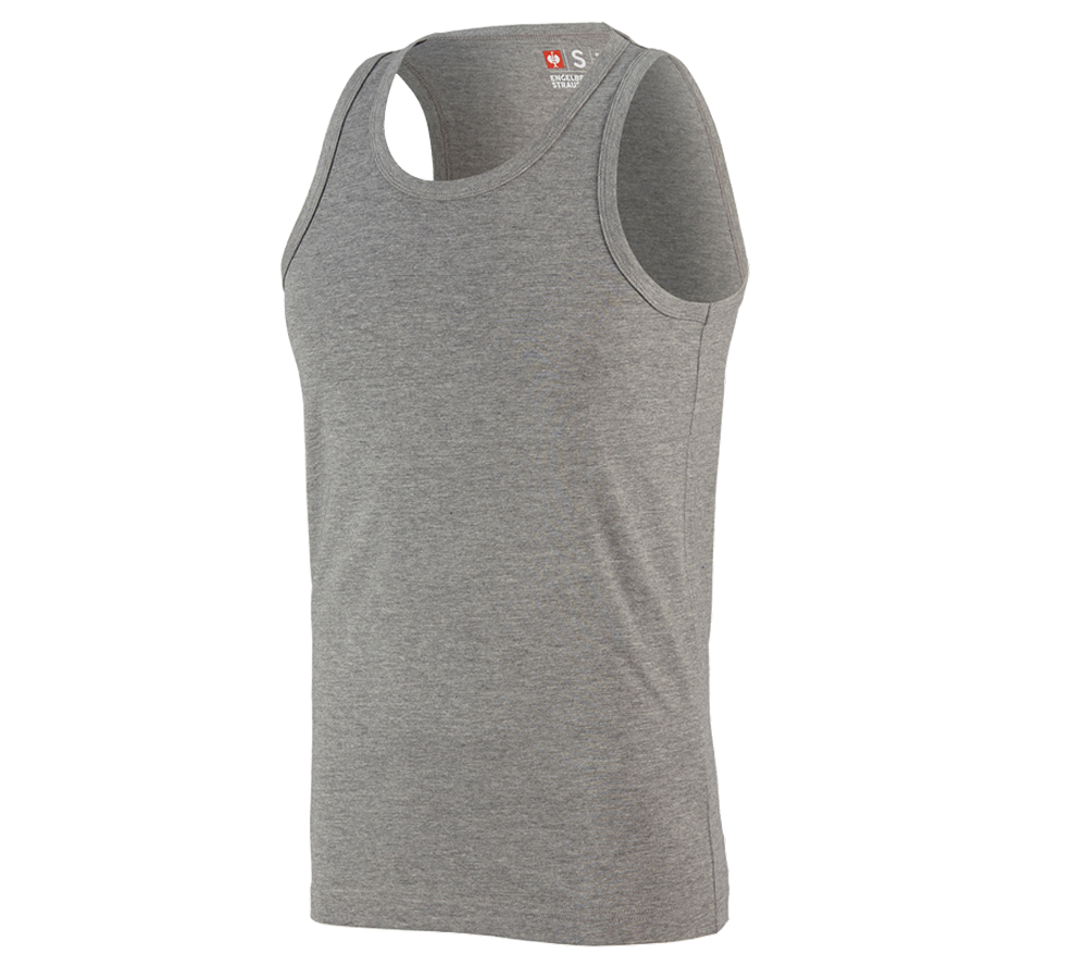 Tričká, pulóvre a košele: Atletické tričko e.s. cotton + sivá melírovaná