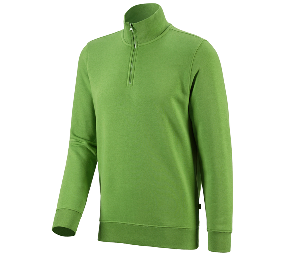 Tričká, pulóvre a košele: Mikina na zips e.s. poly cotton + morská zelená