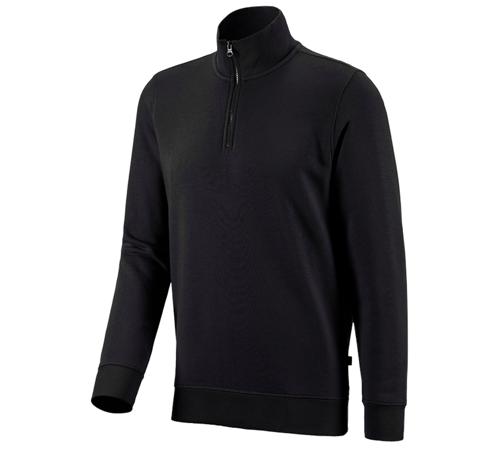 Tričká, pulóvre a košele: Mikina na zips e.s. poly cotton + čierna