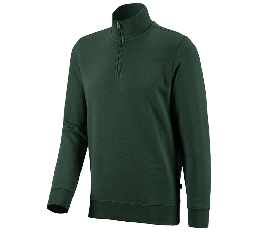 Tričká, pulóvre a košele: Mikina na zips e.s. poly cotton + zelená
