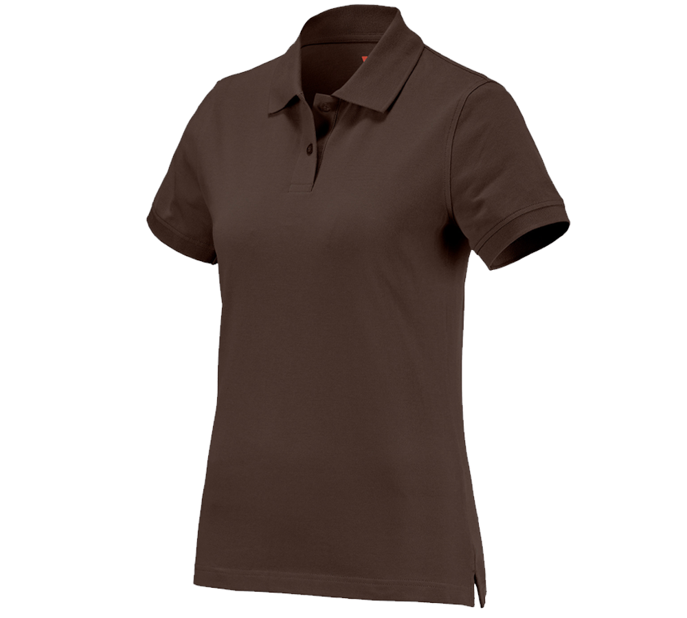 Tričká, pulóvre a košele: Polo tričko e.s. cotton, dámske + gaštanová