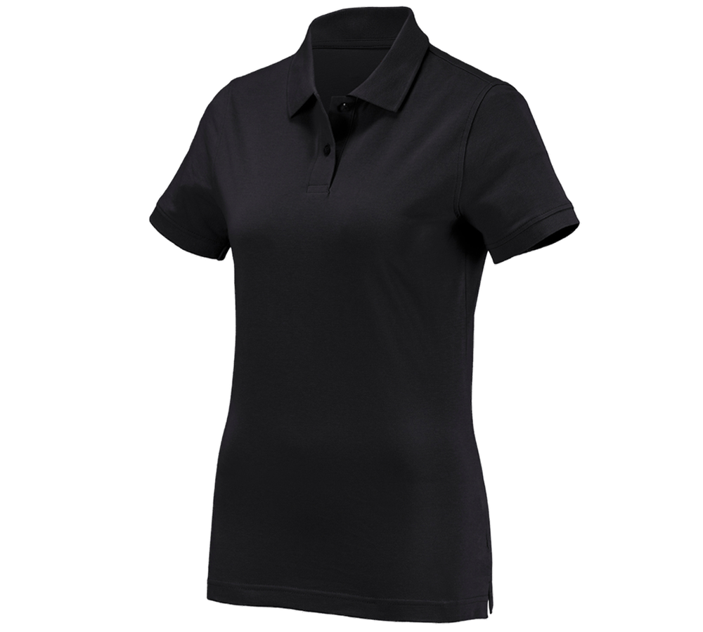 Tričká, pulóvre a košele: Polo tričko e.s. cotton, dámske + čierna