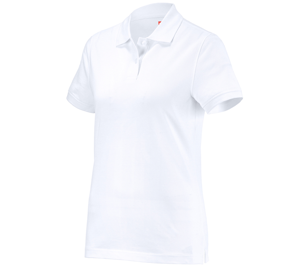 Tričká, pulóvre a košele: Polo tričko e.s. cotton, dámske + biela