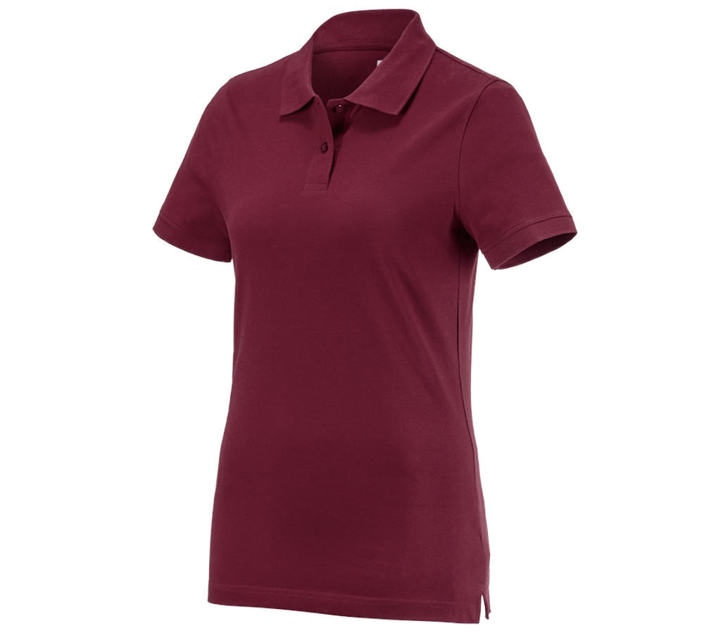 Tričká, pulóvre a košele: Polo tričko e.s. cotton, dámske + bordová