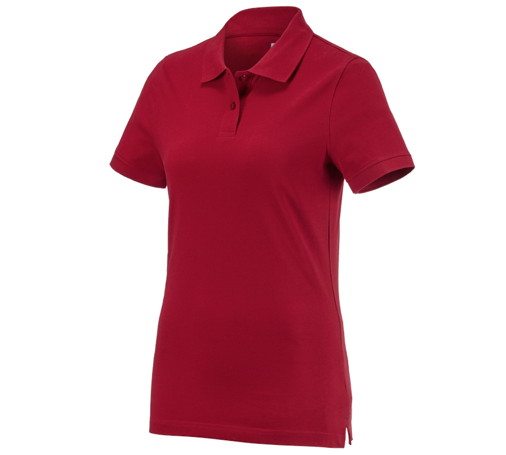 Tričká, pulóvre a košele: Polo tričko e.s. cotton, dámske + červená