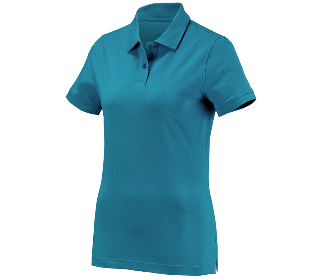 Tričká, pulóvre a košele: Polo tričko e.s. cotton, dámske + petrolejová