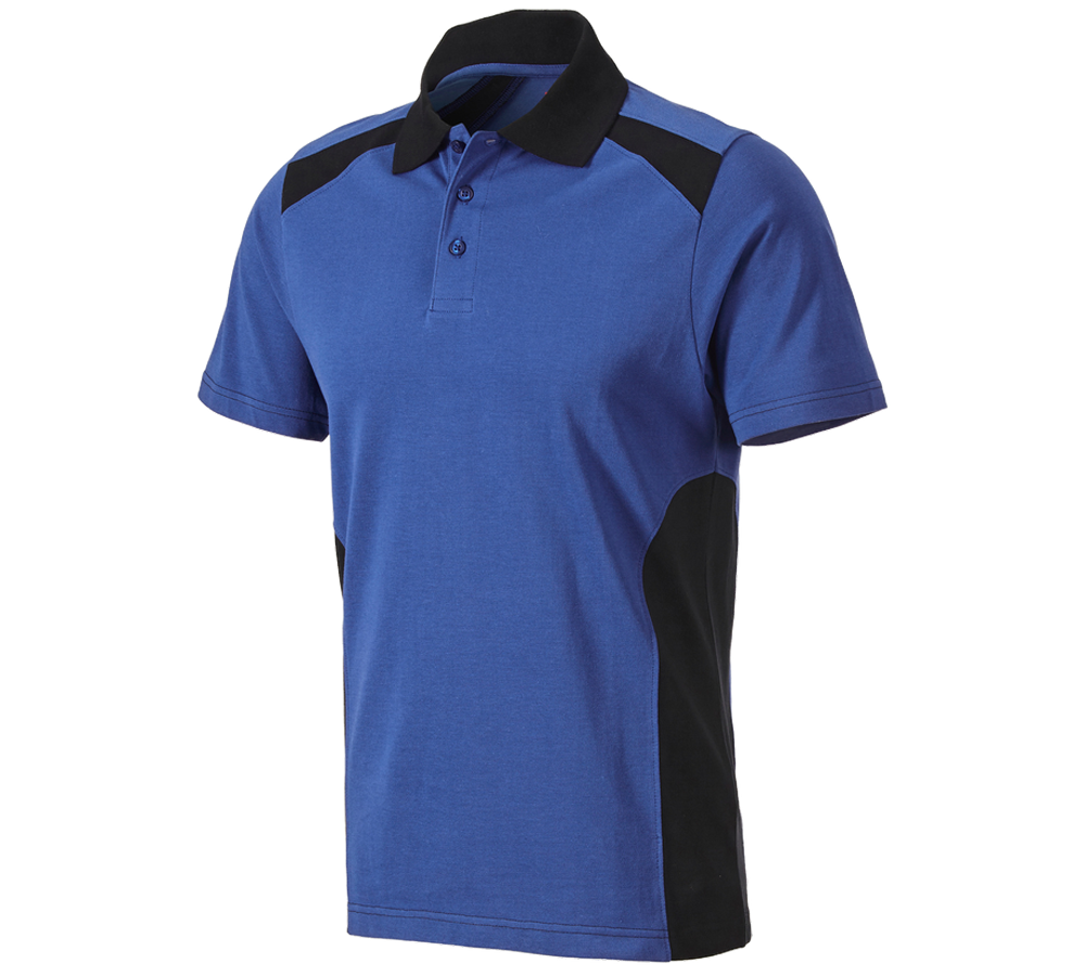 Inštalatér: Polo tričko cotton e.s.active + nevadzovo modrá/čierna