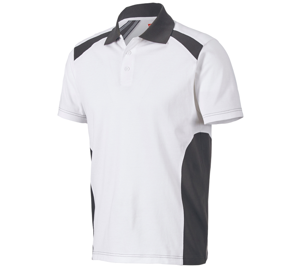 Tričká, pulóvre a košele: Polo tričko cotton e.s.active + biela/antracitová