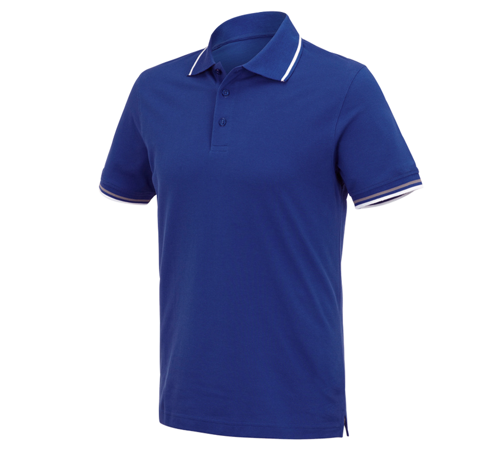 Tričká, pulóvre a košele: Polo tričko e.s. cotton Deluxe Colour + nevadzovo modrá/hliníková