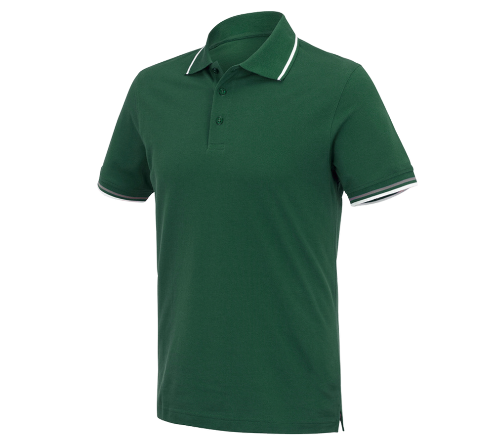 Tričká, pulóvre a košele: Polo tričko e.s. cotton Deluxe Colour + zelená/hliníková