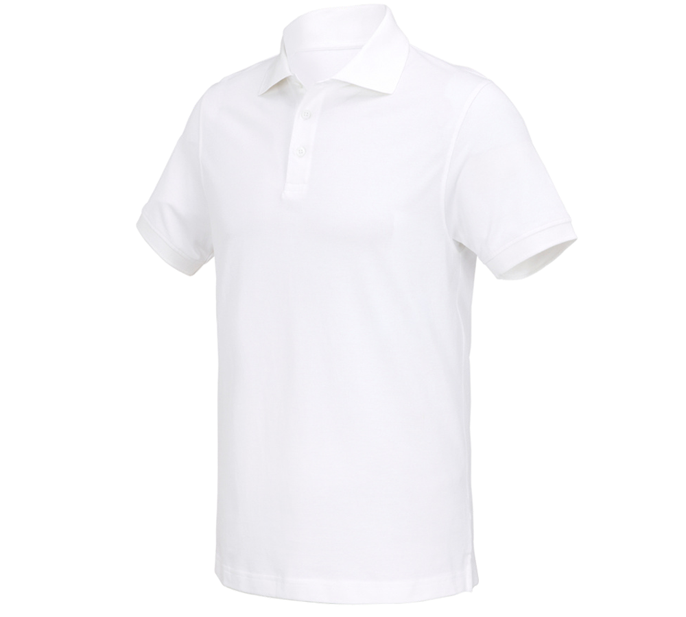 Tričká, pulóvre a košele: Polo tričko e.s. cotton Deluxe + biela