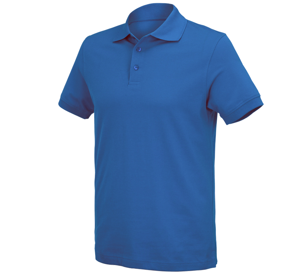 Tričká, pulóvre a košele: Polo tričko e.s. cotton Deluxe + enciánová modrá