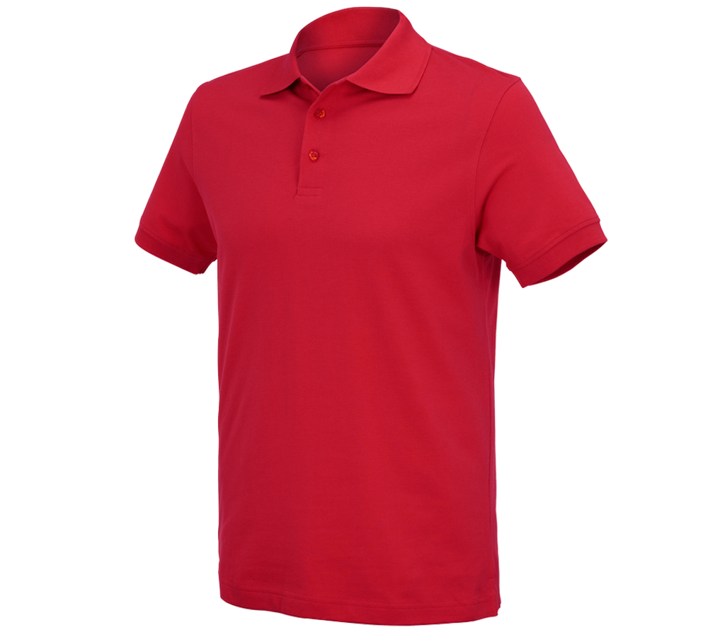 Tričká, pulóvre a košele: Polo tričko e.s. cotton Deluxe + ohnivá červená