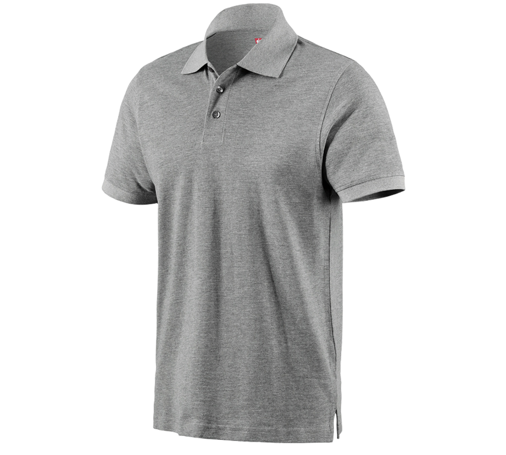 Tričká, pulóvre a košele: Polo tričko e.s. cotton + sivá melírovaná