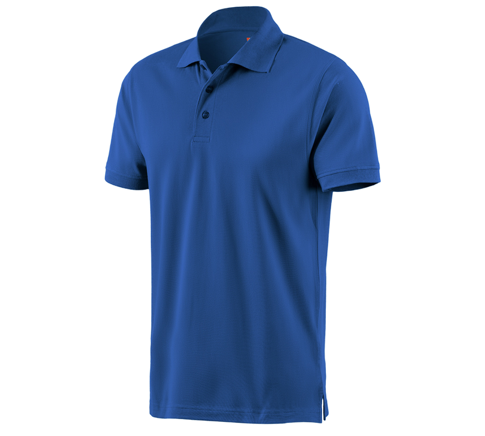 Tričká, pulóvre a košele: Polo tričko e.s. cotton + enciánová modrá