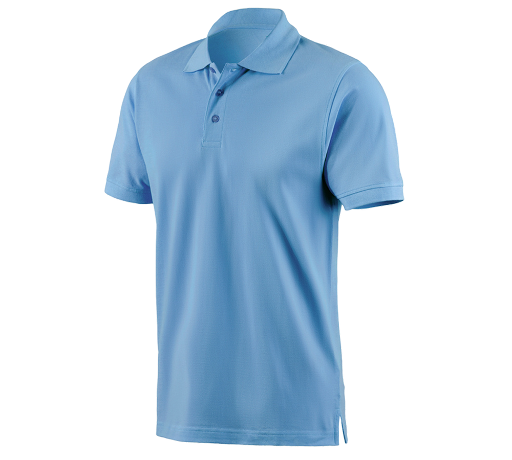 Tričká, pulóvre a košele: Polo tričko e.s. cotton + azúrová modrá