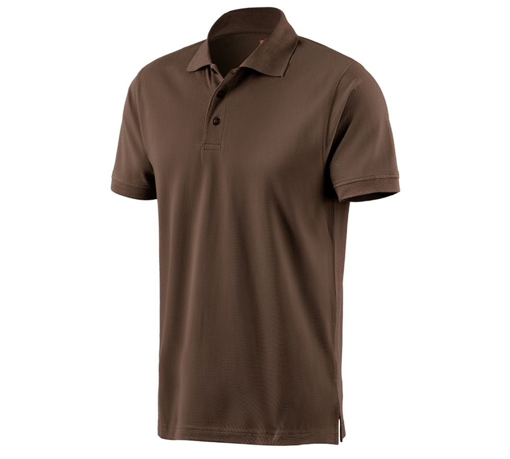 Tričká, pulóvre a košele: Polo tričko e.s. cotton + lieskový oriešok