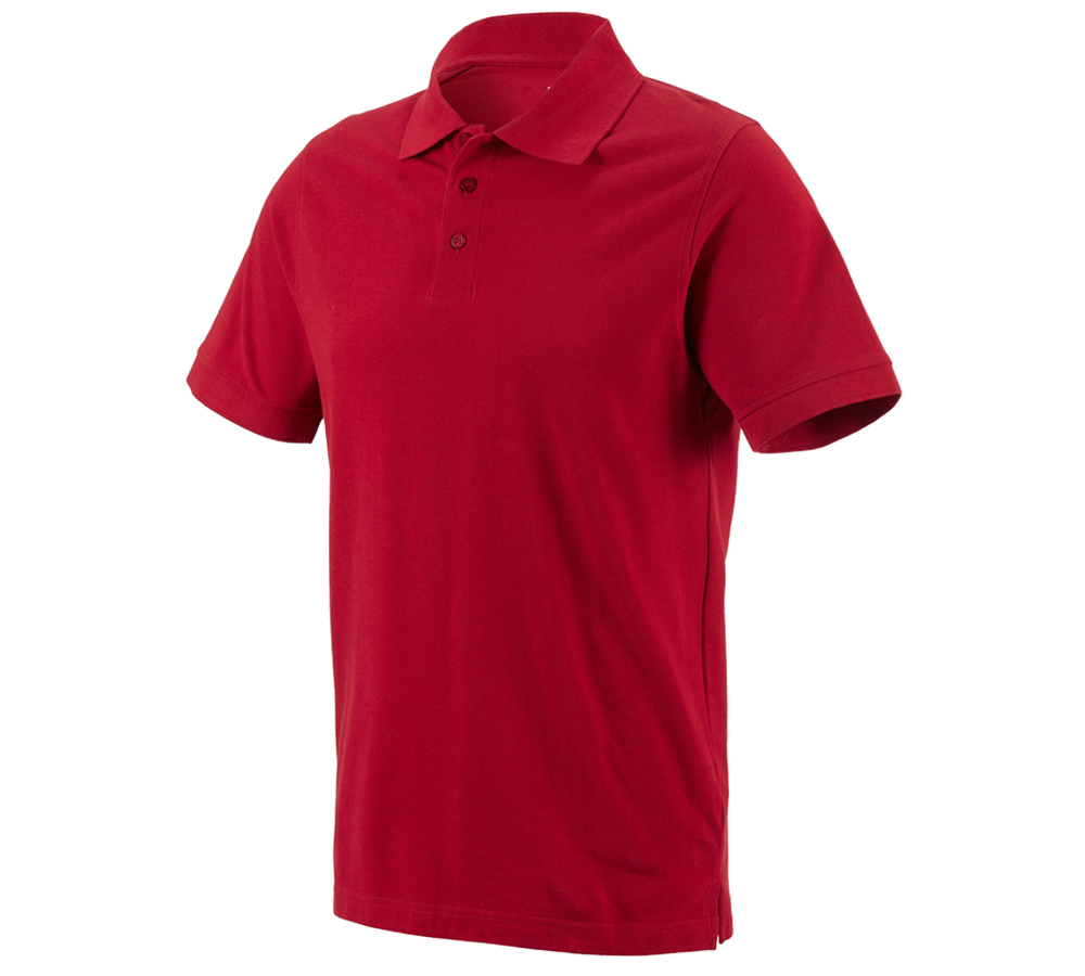 Tričká, pulóvre a košele: Polo tričko e.s. cotton + ohnivá červená
