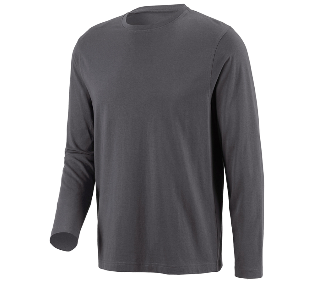 Tričká, pulóvre a košele: Tričko s dlhým rukávom e.s. cotton + antracitová