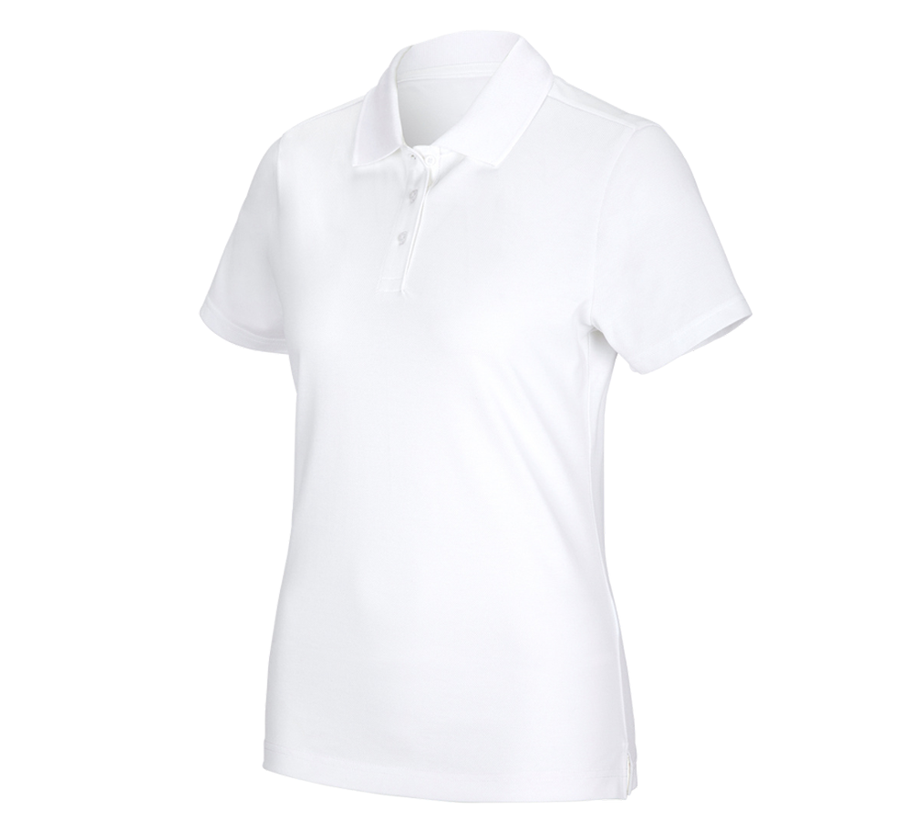 Tričká, pulóvre a košele: Funkčné polo tričko poly cotton e.s., dámske + biela