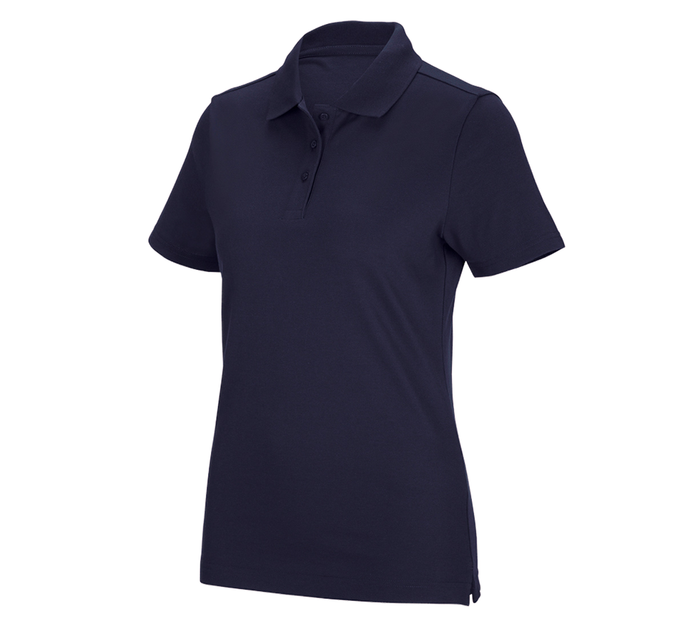 Tričká, pulóvre a košele: Funkčné polo tričko poly cotton e.s., dámske + tmavomodrá