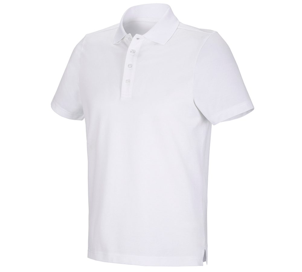 Tričká, pulóvre a košele: Funkčné polo tričko poly cotton e.s. + biela