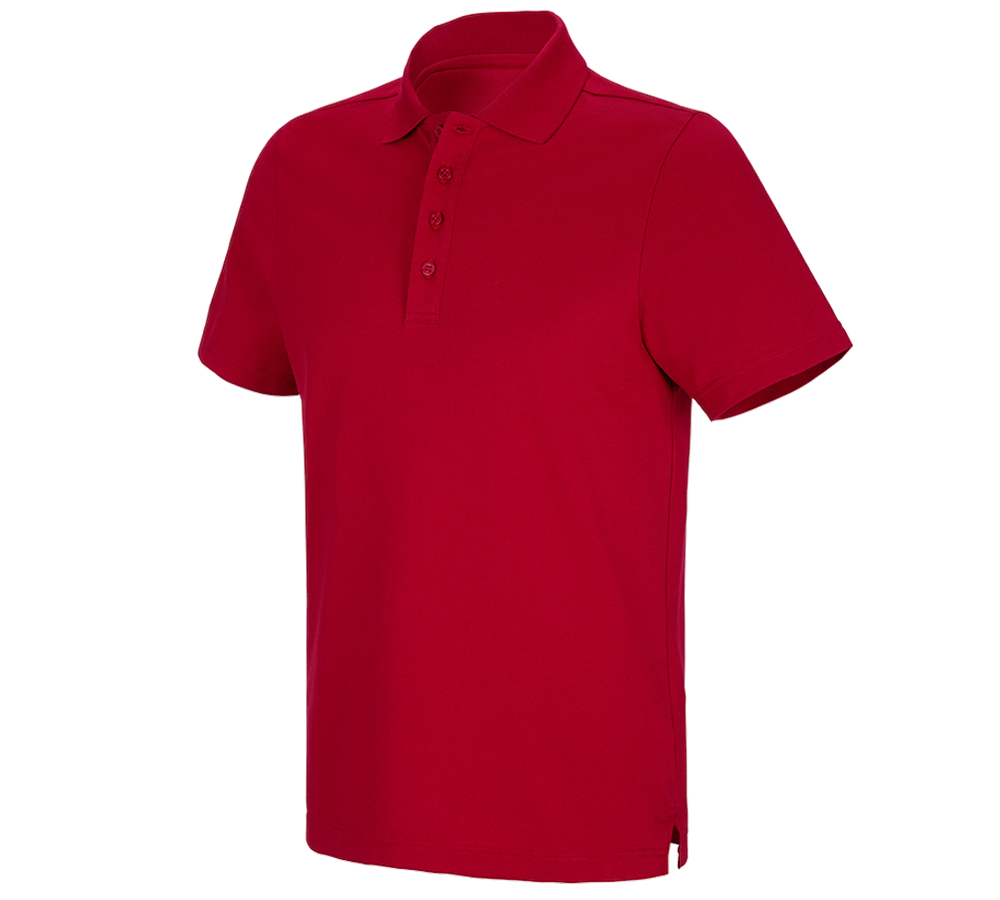 Tričká, pulóvre a košele: Funkčné polo tričko poly cotton e.s. + ohnivá červená