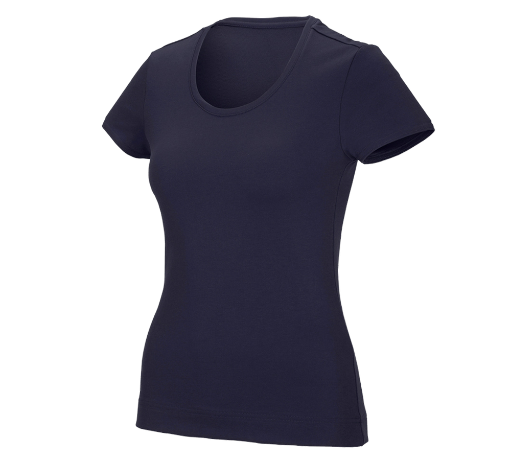 Tričká, pulóvre a košele: Funkčné tričko poly cotton e.s., dámske + tmavomodrá