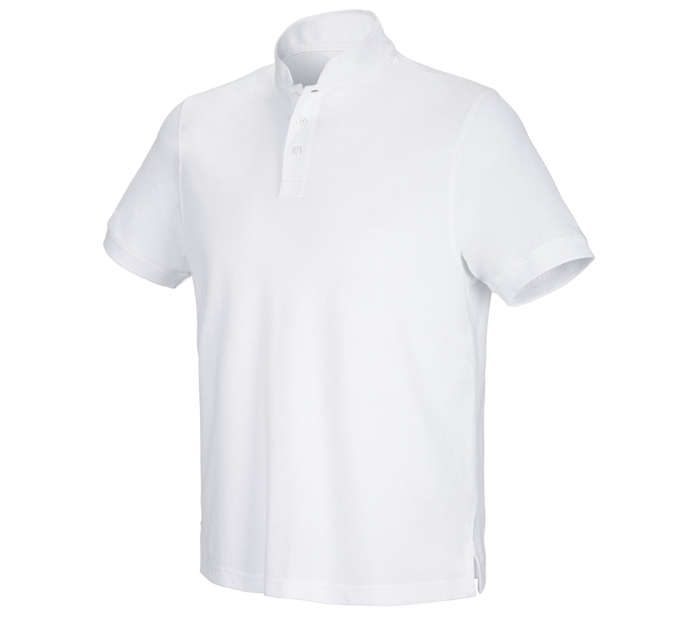Tričká, pulóvre a košele: Polo tričko e.s. cotton Mandarin + biela