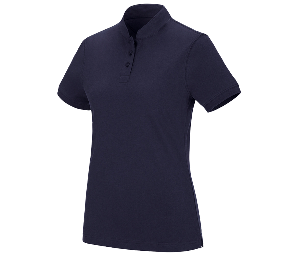 Tričká, pulóvre a košele: Polo tričko e.s. cotton Mandarin, dámske + tmavomodrá