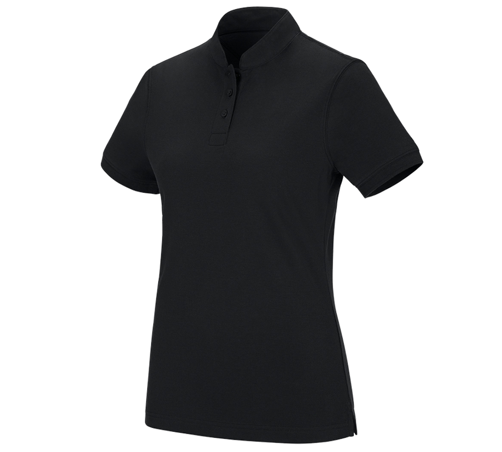 Tričká, pulóvre a košele: Polo tričko e.s. cotton Mandarin, dámske + čierna