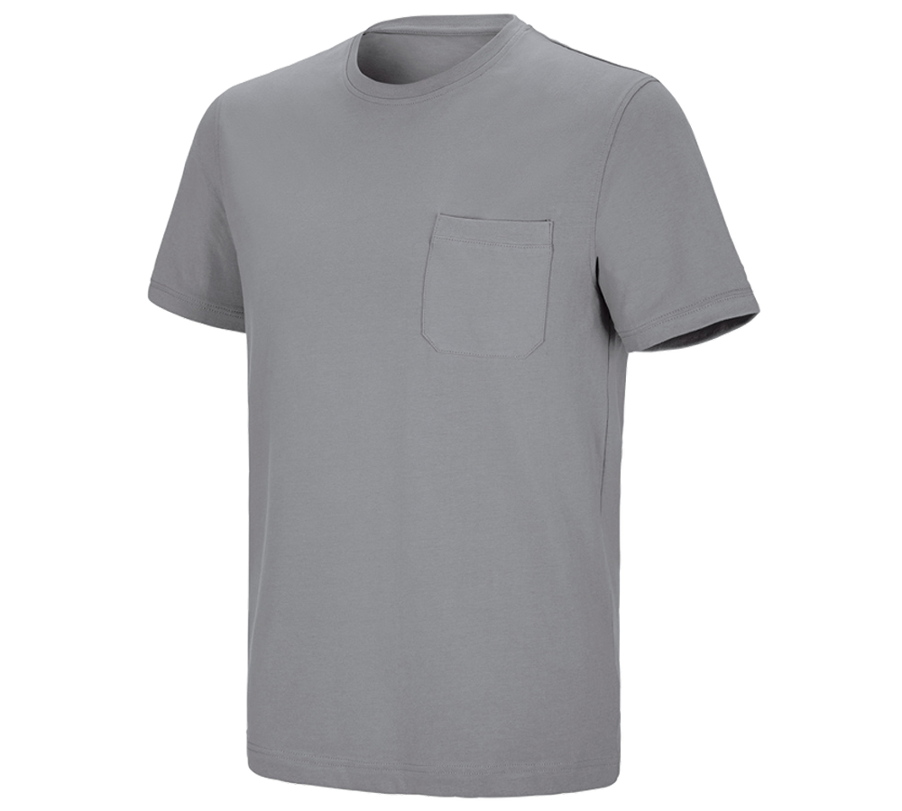 Tričká, pulóvre a košele: Tričko e.s. cotton stretch Pocket + platinová