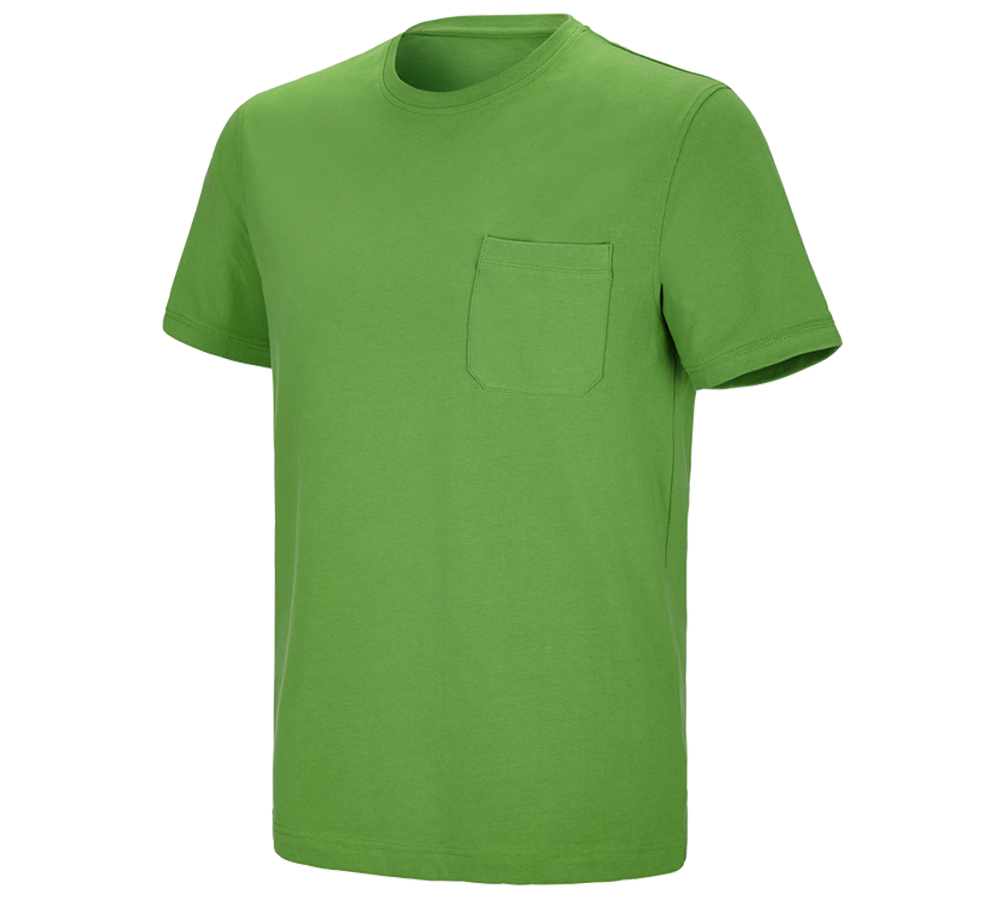 Tričká, pulóvre a košele: Tričko e.s. cotton stretch Pocket + morská zelená
