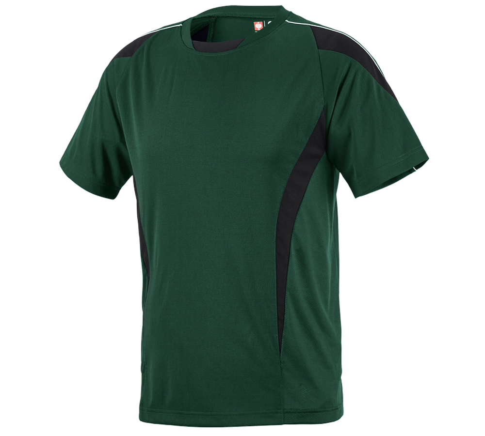 Témy: Funkčné tričko poly cotton e.s. Silverfresh + zelená/čierna