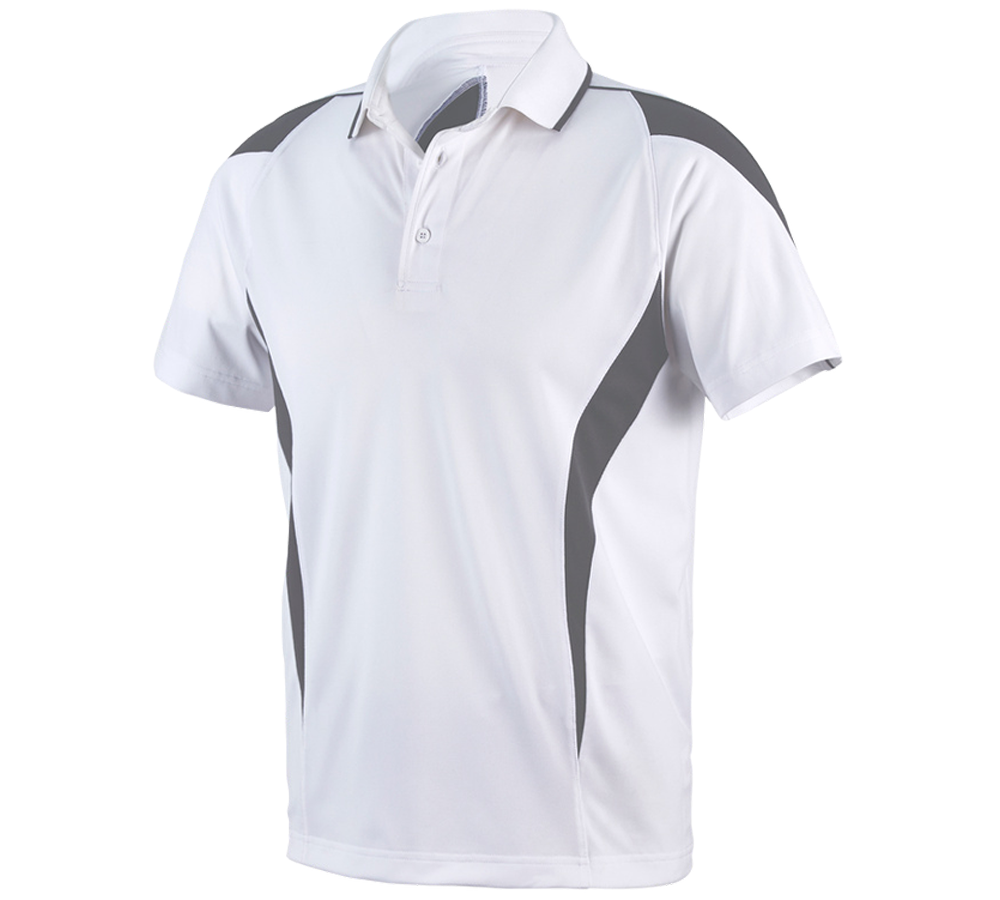 Tričká, pulóvre a košele: Funkčné polo tričko poly Silverfresh e.s. + biela/cementová