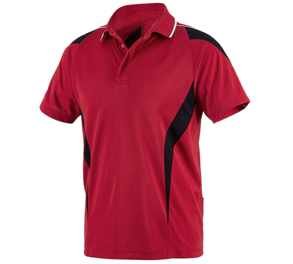 Tričká, pulóvre a košele: Funkčné polo tričko poly Silverfresh e.s. + červená/čierna