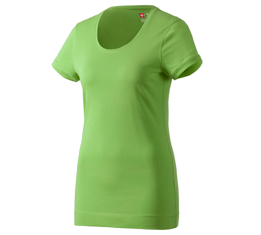 Tričká, pulóvre a košele: Dlhé tričko e.s. cotton, dámske + morská zelená